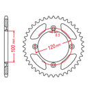 MTX Parts Spkt Rear Oe Steel Mtx 48T