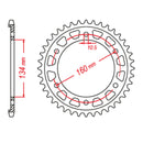 MTX 1317 Steel Rear Sprocket