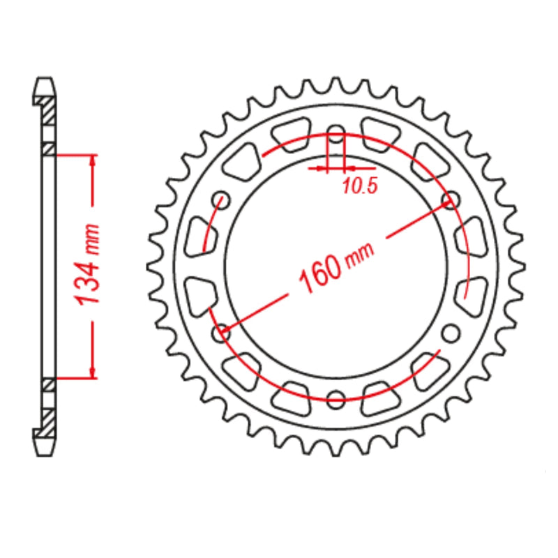 MTX 1317 Steel Rear Sprocket