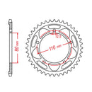 MTX Parts Spkt Rear Oe Steel 2012 42T