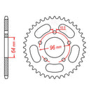 Sprocket Rear RK Steel 254 55T