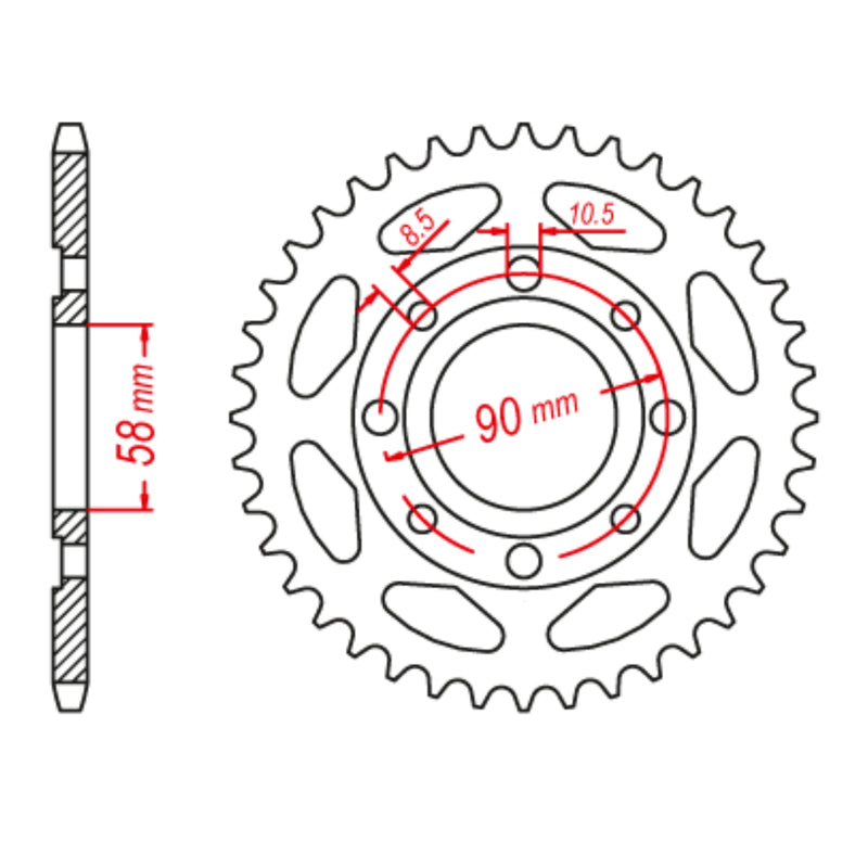 MTX 269 Steel Rear Sprocket