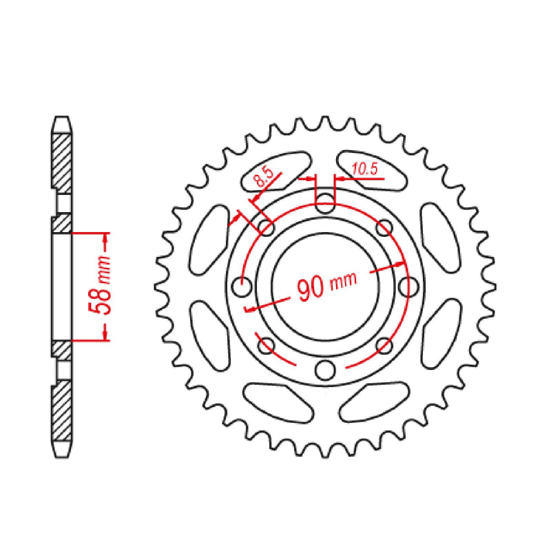 MTX 269 Steel Rear Sprocket