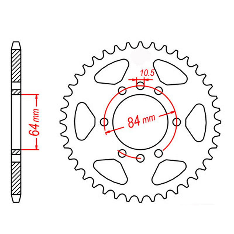 MTX 1826 Steel Rear Sprocket