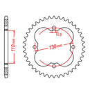 MTX Parts Spkt Rear Oe Steel 1355 50T