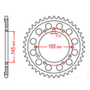 MTX Parts Spkt Rear Oe Steel 1311 45T