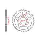 SPKT REAR OE STEEL  40T
