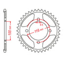 MTX 462 Steel Rear Sprocket