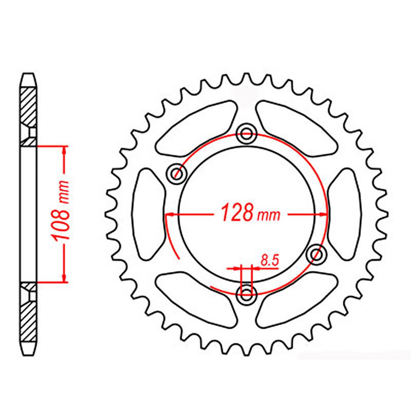 SPKT REAR OE STEEL 797 57T