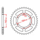 MTX Parts Spkt Rear Oe Steel 1068 44T