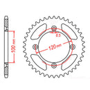 MTX Parts Spkt Rear Oe Steel 798 49T