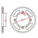 SPKT REAR OE STEEL 798 47T