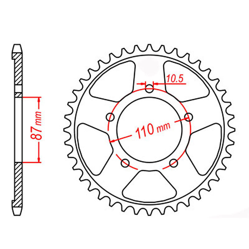 SPKT REAR OE STEEL 829 48T