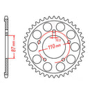 MTX Parts Spkt Rear Oe Steel 807 48T