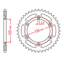 MTX 897 Steel Rear Sprocket