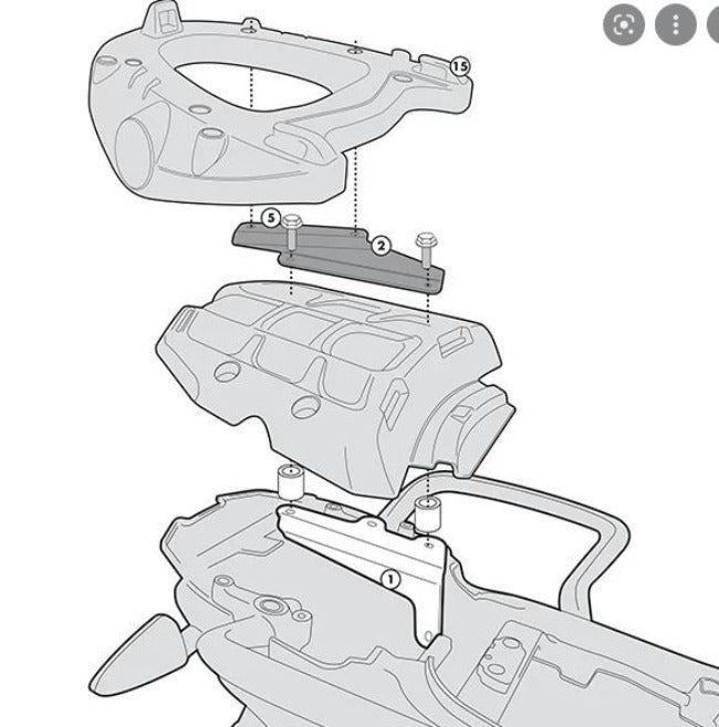 Givi SR6401 Top Box Mounting Kit Monokey Triumph Tiger 800 / 800 Xr / Xc '11-