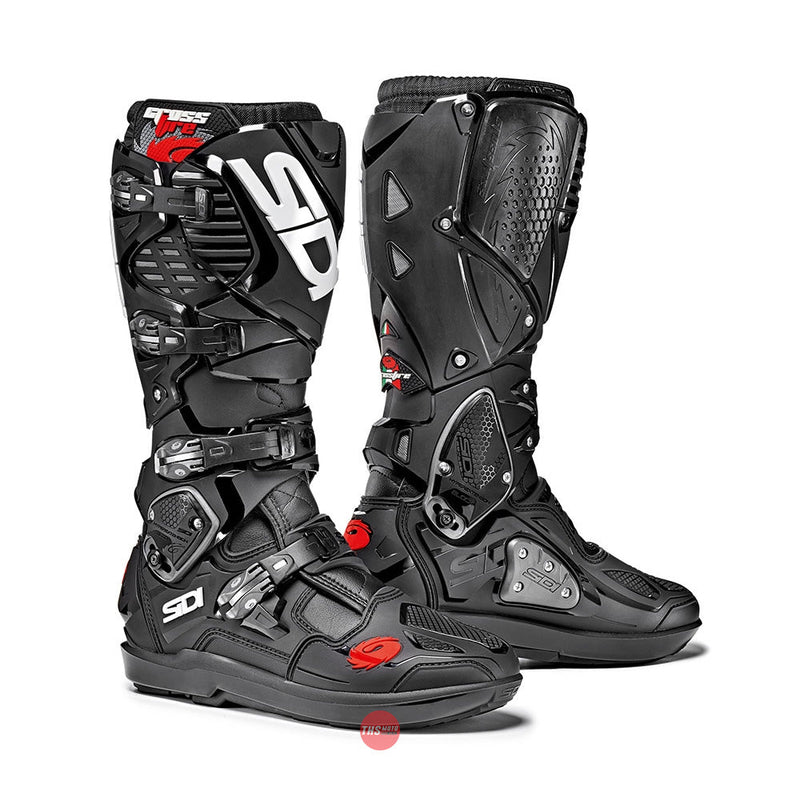 Sidi Crossfire 3 SRS Black Mx Motorcycle Boots Size EU 47