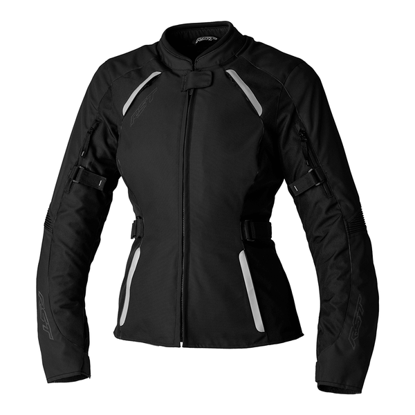 RST Ladies CE Textile Motorcycle Jacket Black Size 20