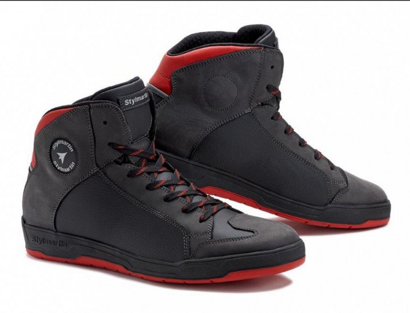 Stylmartin Double WP Sneaker Black Red Road Boots Size EU 44