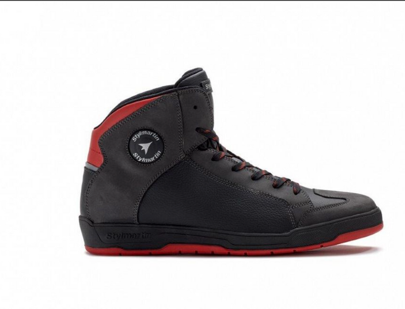 Stylmartin Double WP Sneaker Black Red Road Boots Size EU 44