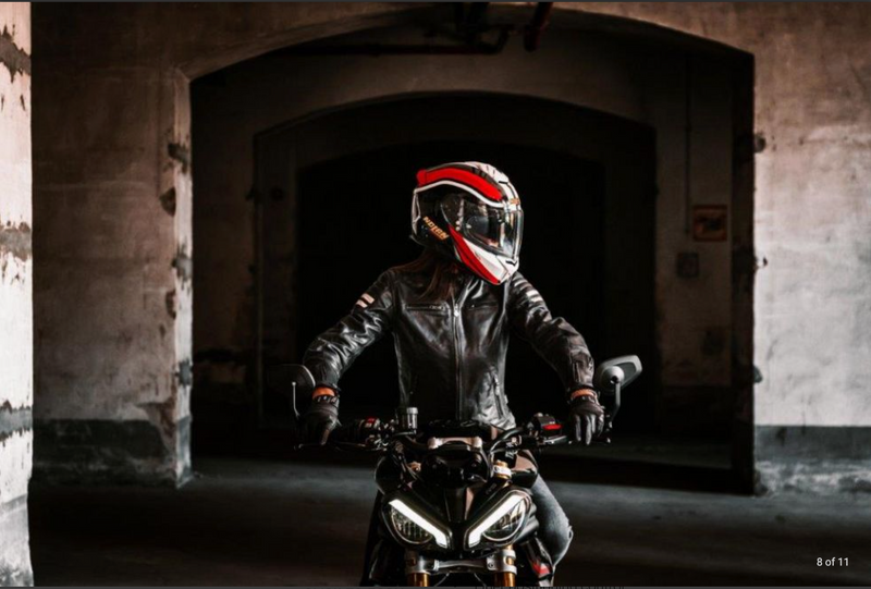 Nolan N80-8 50th Anniversary Full Face Helmet - Red / White / Black Size XL 62cm