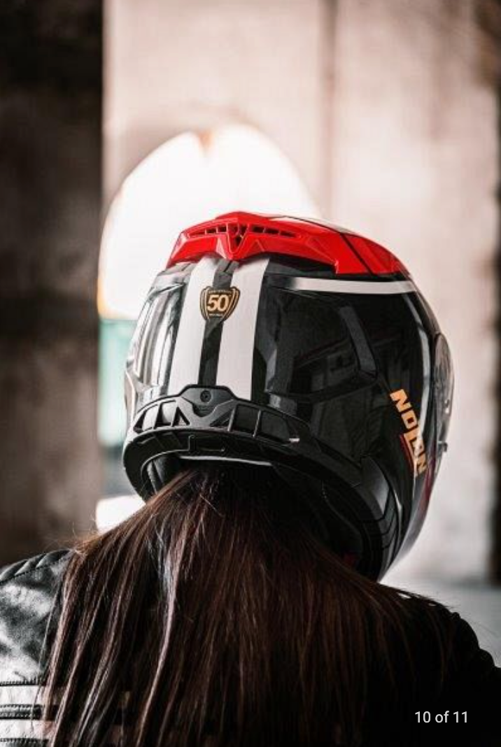 Nolan N80-8 50th Anniversary Full Face Helmet - Red / White / Black Size 2XL 64cm