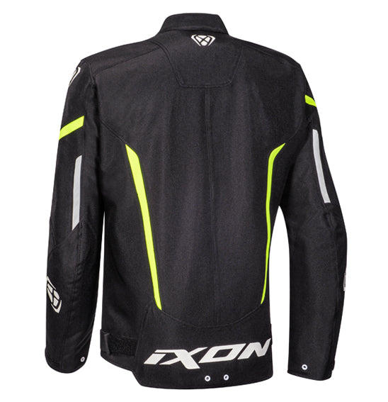 Ixon STRIKER Black White Yellow Road Jacket Size 2XL
