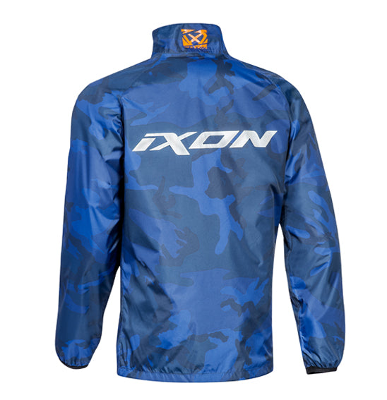 Ixon STRIPE Navy / Camo / Orange Rain Jacket Size Small