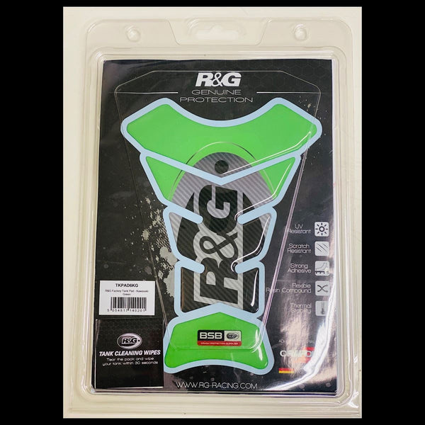 R&G Factory Tank Pad Kawasaki green