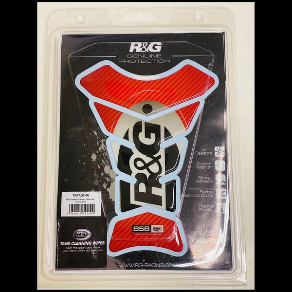 R&G Factory Carbon Tank Pad Ducati red