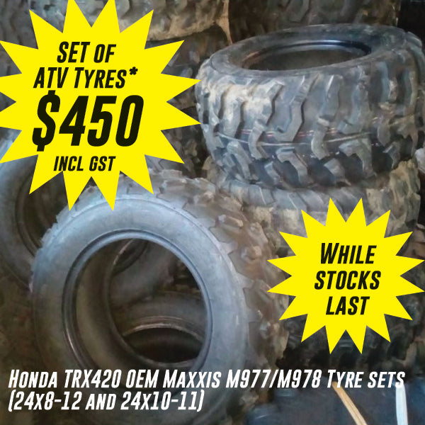 Honda TRX420 OEM Maxxis TRX420 Tyre Sets