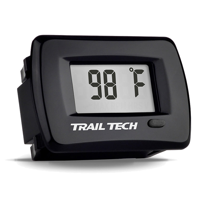 TRAIL TECH TTO PANEL - TEMP METER 12mm SPARK PLUG - BLK