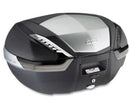 Givi Monokey Top Box 47LT  Black/Aluminium Insert/Tech Reflectors V47NT