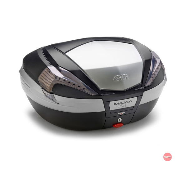 Givi Monokey Top Box 56LT Maxia 4 Black/alu Insert Tech Reflectors V56NT