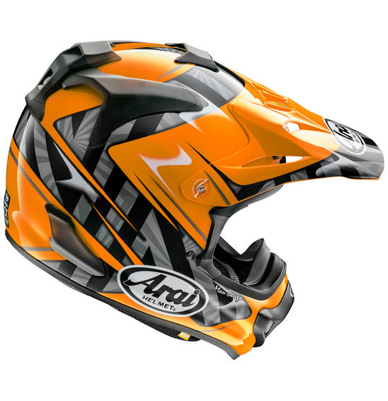 Arai VX-PRO 4 SCOOP Black/Orange Off Road Helmet Size Large 59cm 60cm