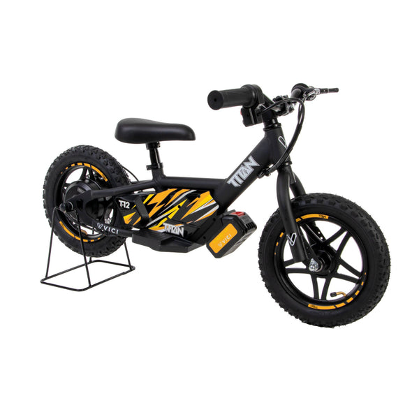 Vici Titan 12IN Electric Balance Bike - Black orange