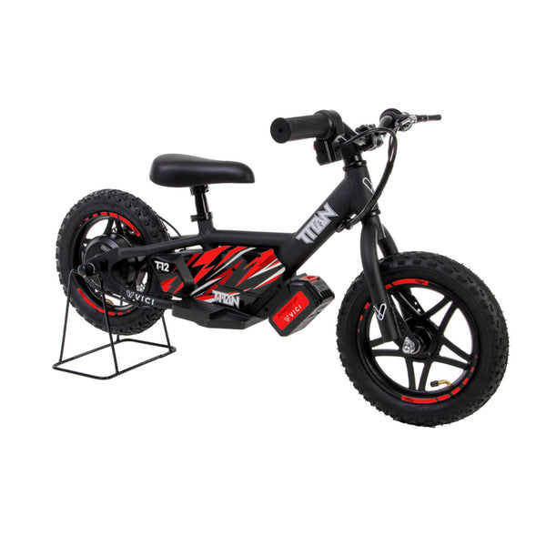 Vici Titan 12IN Electric Balance Bike - Black red
