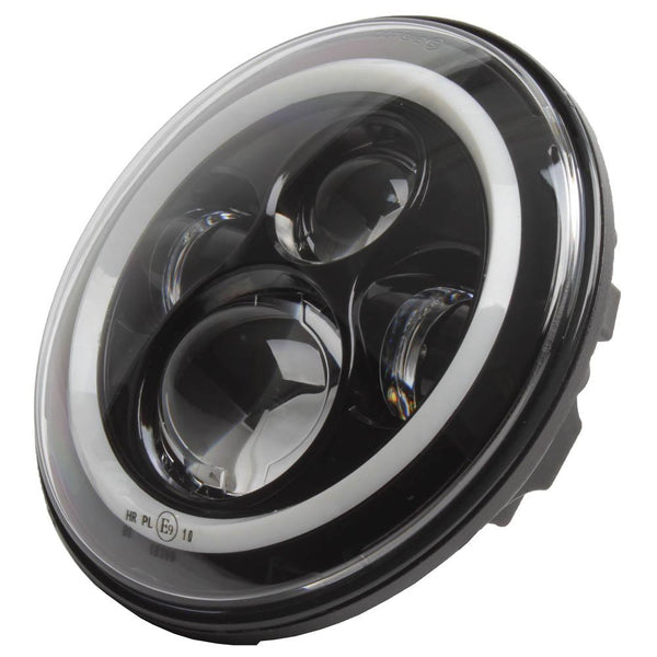 Whites Led Headlight Insert 7" With H4 Plug , E-mark