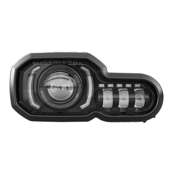Whites Motorcycle Parts Led Headlight Bmw F650/700/800 Asstd Yrs E-mark