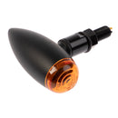 Whites Led Slimline Bullet Indicator Set Plain Satin Black /am