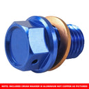 Whites Magnetic Sump Plug Blu M12 X 12 - P1.25