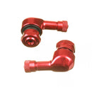 Whites 90 Degree Alloy Valves 11.3MM (jap) - Red (pair)