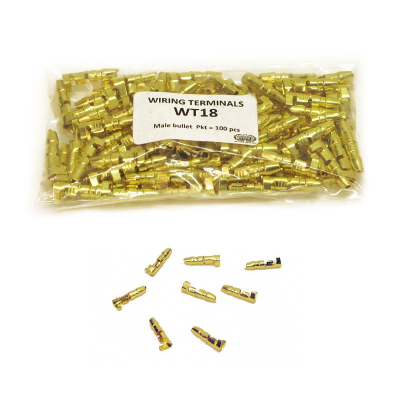 Whites Terminal Male Bullet Pack of 100