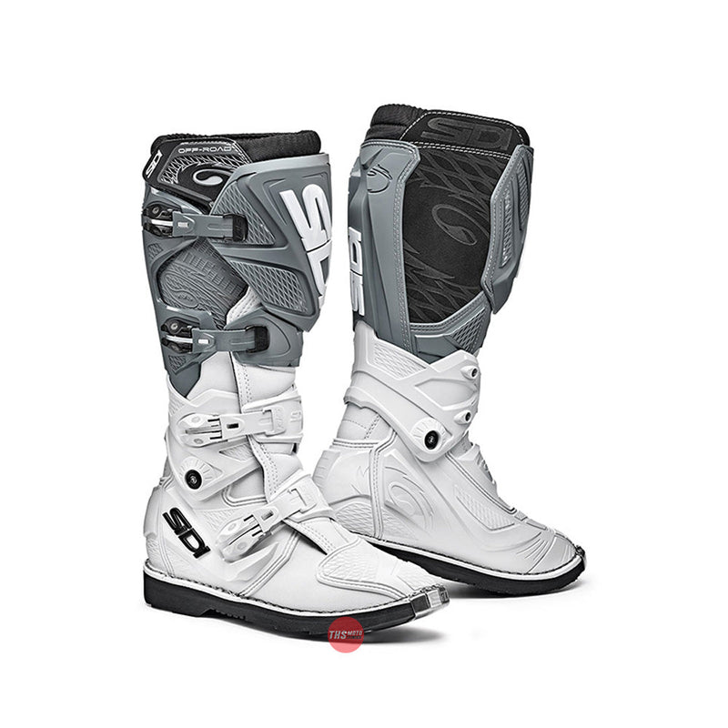 Sidi X 3 Lei White Grey Mx Motorcycle Boots Size EU 43