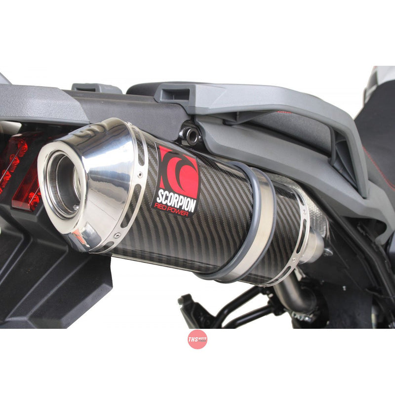 Yamaha XT 660 Tenere 2008-2013 Exhaust Slip On Factory Oval Carbon Fibre