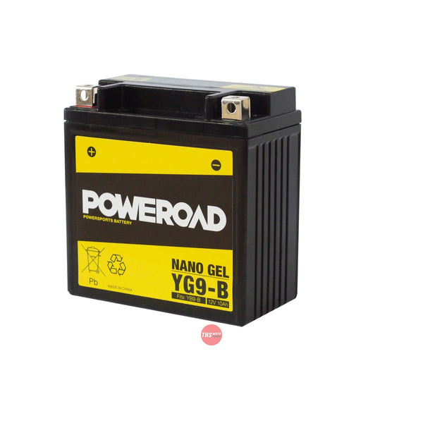 Poweroad Nano Gel Sealed Factory Activated Powersports Battery YG9B