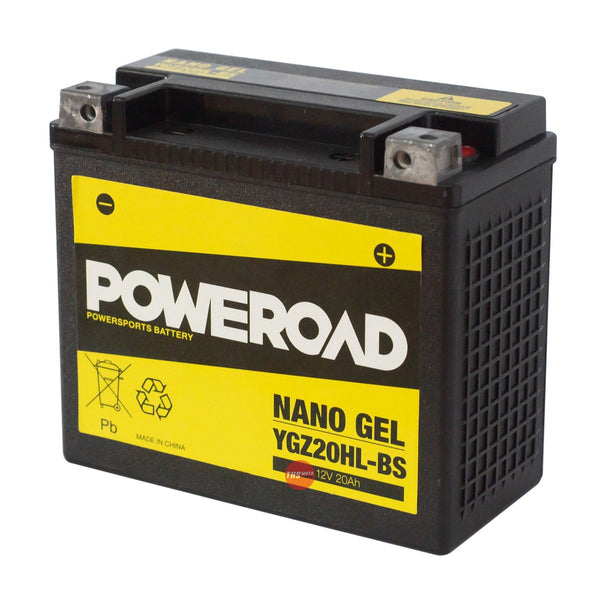 Poweroad Nano Gel Sealed Factory Activated Powersports Battery YGZ20HL-BS