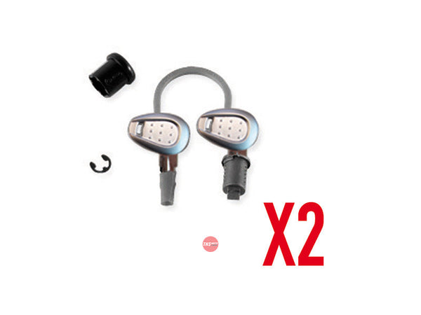 Givi 2pce Lock & Key Set - Silver Key 2.5 Mm Thick Z227A