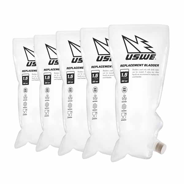 5 pack of 1.5 litre USWE disposable bladders - US-K-101014