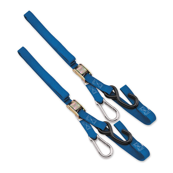 Tech 7 38mm Tie Down Blue With Carabiner End Tech7